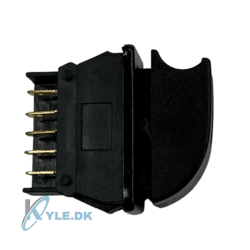 Rudekontakt til siderude set fra siden Bach Kabinescooter G4