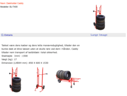 Dækholder Caddy - (BRUGT)