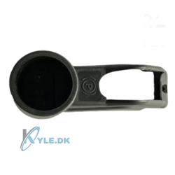 Dæksel over håndbremsen med kopholder.