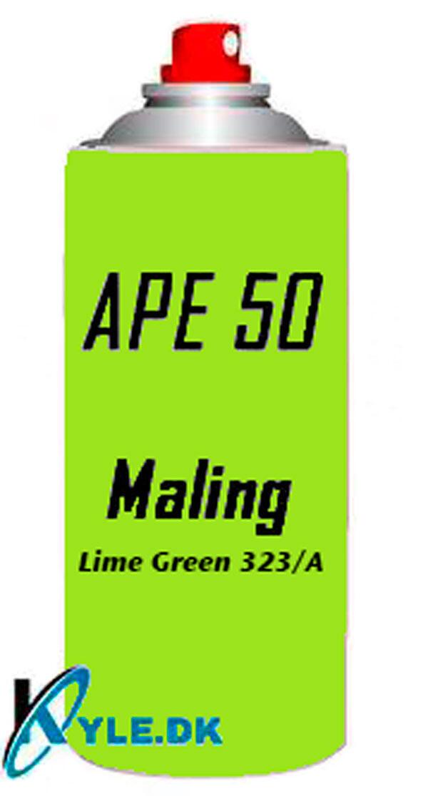 computer tobak heks APESPRAY323A | Køb Spray Maling til APE 50 Lime Grøn 323/A 400ml ✓hos  KYLE.DK