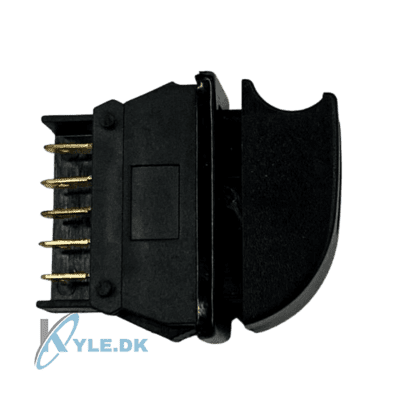 Rudekontakt til siderude set fra siden Bach Kabinescooter G4