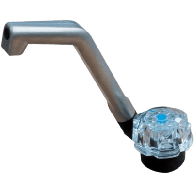 Vandhane med elkontakt, krom/sort