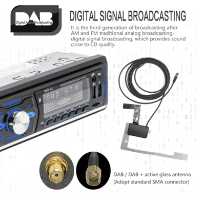 DAB+ Radio m. Bluetooth Musik & Håndfri Telefonopkald