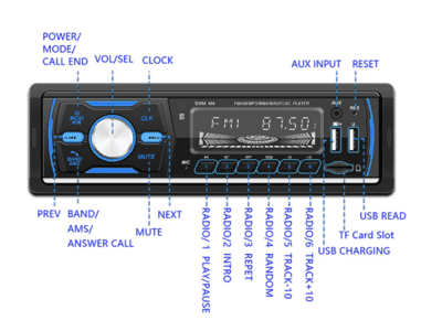 DAB+ Radio m. Bluetooth Musik & Håndfri Telefonopkald