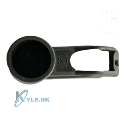 Dæksel over håndbremsen med kopholder.