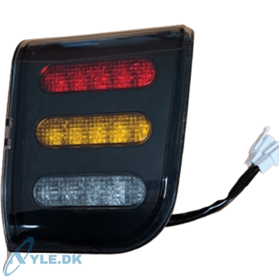 Højre baglygte med klar glas.