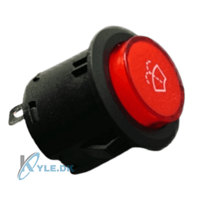 Trykknap til at aktiverer sprinkleren på en Bach Cargo