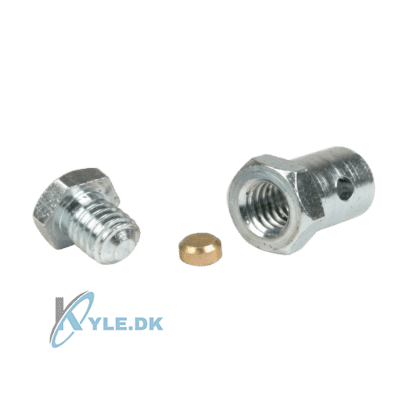 Skruenippel med messingpad til Ape 50 (7x12 mm)