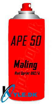 sammen Sikker sektor APESPRAY862A | Køb Spray Maling til APE 50 Red Sprint ✓hos KYLE.DK