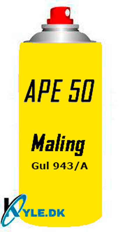 | Køb Spray Maling til APE 50 Gul ✓hos KYLE.DK